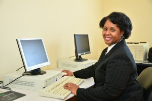 Yolanda Using a computer