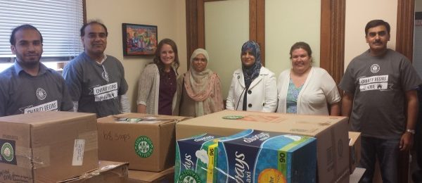 ICNA Relief Chicago Donates Hygiene Products