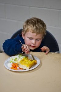 kid eating