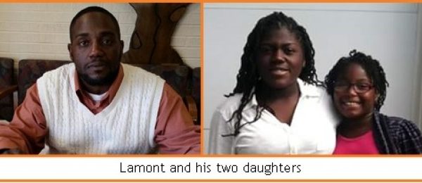 lamont and his two daughters