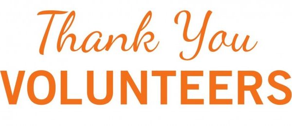 thank you volunteers