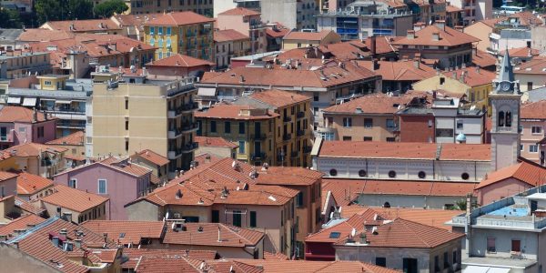 residential houses top view